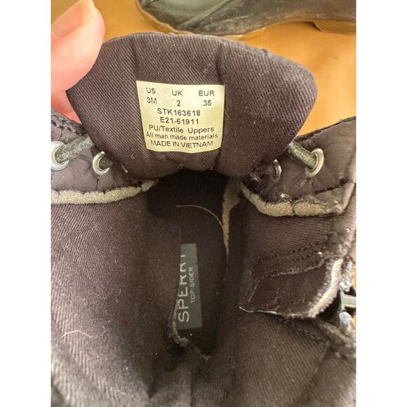 Sperry topsiders quilted duck boots / rain boots size 3Y *see photos - Picture 3 of 7